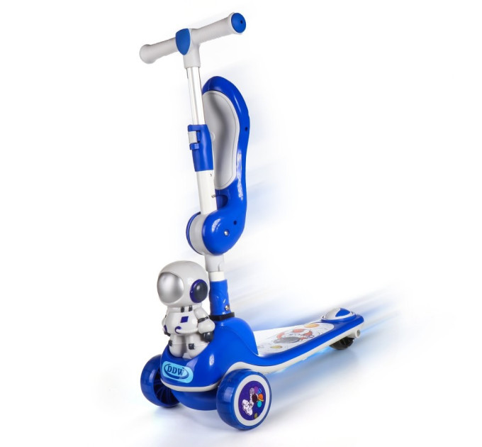 Самокат беговел детский Scooter колеса со светом, складной, с музыкой