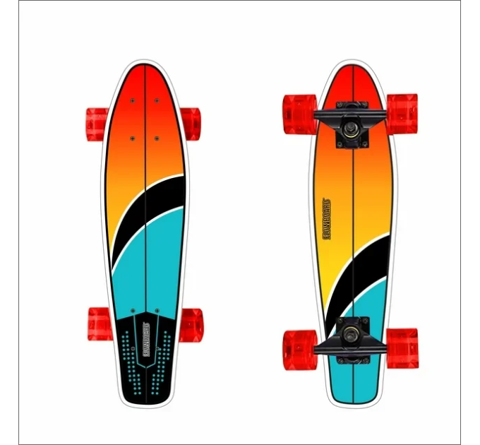 Детский пенни Penny Board скейт дека 70 х 17 см колеса со светом