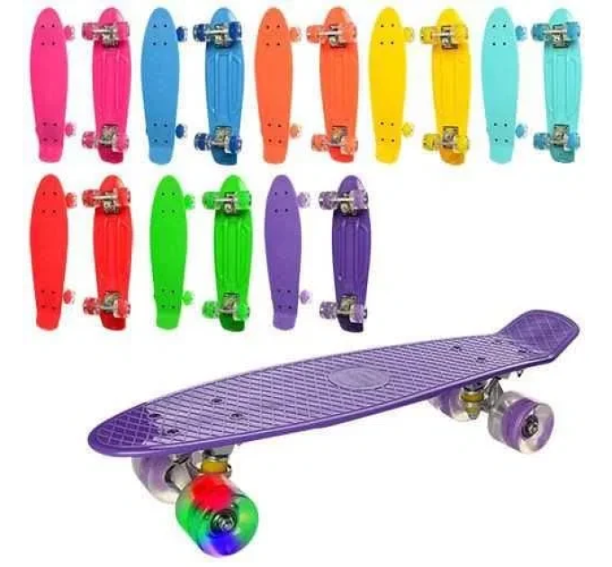 Детский пенни Penny Board скейт дека 55 х 15 см колеса со светом