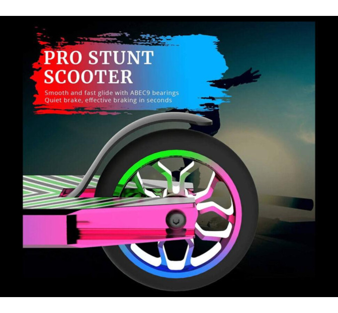 Труковий самокат Maraton Go TRAX ST PRO 300 Rainbow різнокольоровий, швидкісний