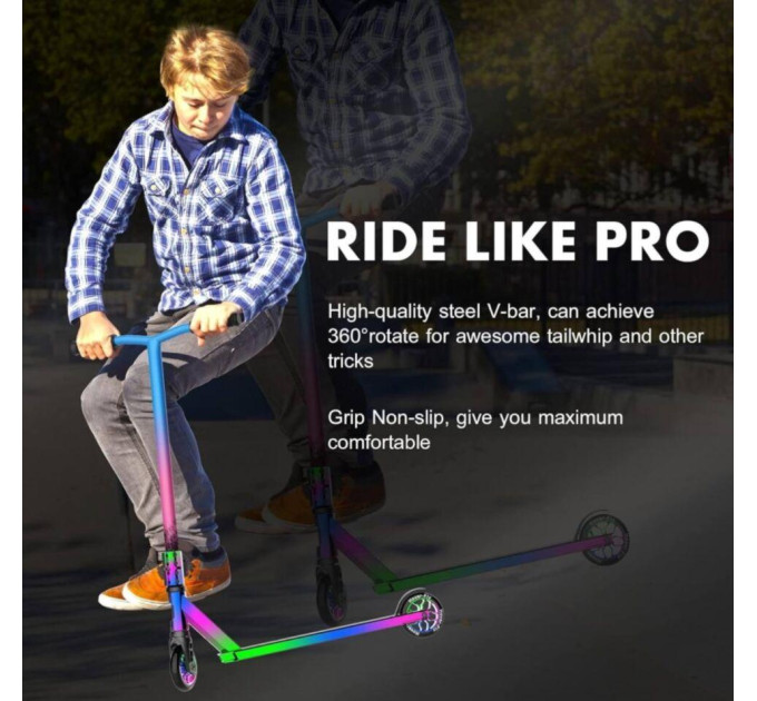 Труковий самокат Maraton Ride Volo Rainbow T03 маневрений, швидкісний