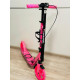 Самокат дитячий складаний Maraton Rider Light Wheel Pink 200 мм з ременем
