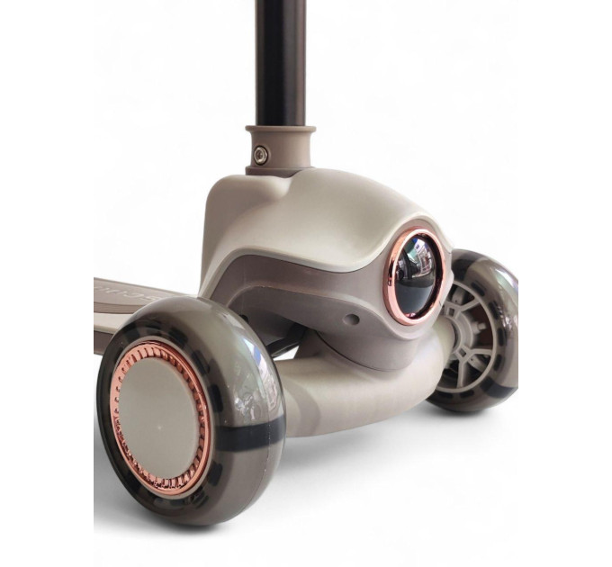 Детский складной самокат-беговел Scooter Cosmo K603-2 светящиеся колеса, музыкальный