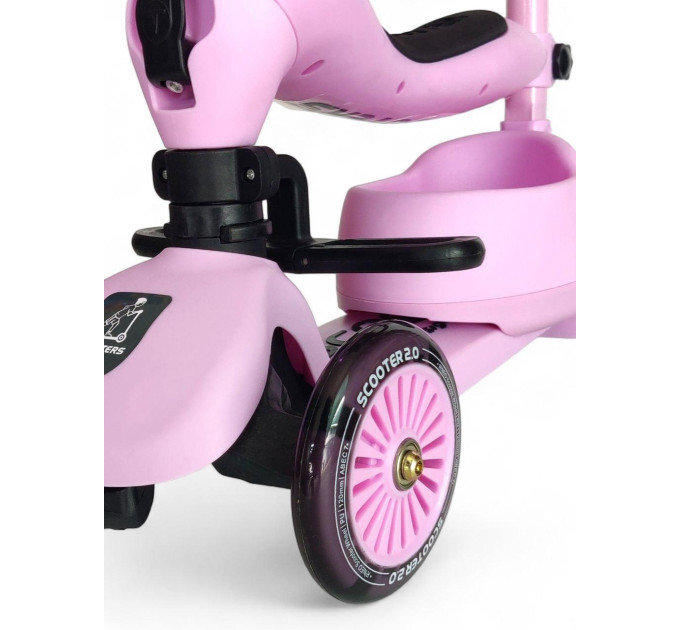 Самокат-беговел Scooters Basket 3in1 K9 светящаяся музыкальная платформа
