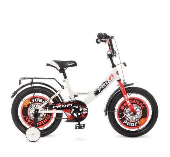 Детский велосипед Original boy бело-красный двухколесный PROF1 16Д Y1645