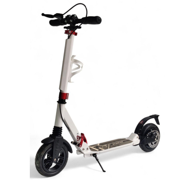 Самокат міський двоколесний Scooter Hammer 04P складаний з дисковим гальмом, 2 кольори