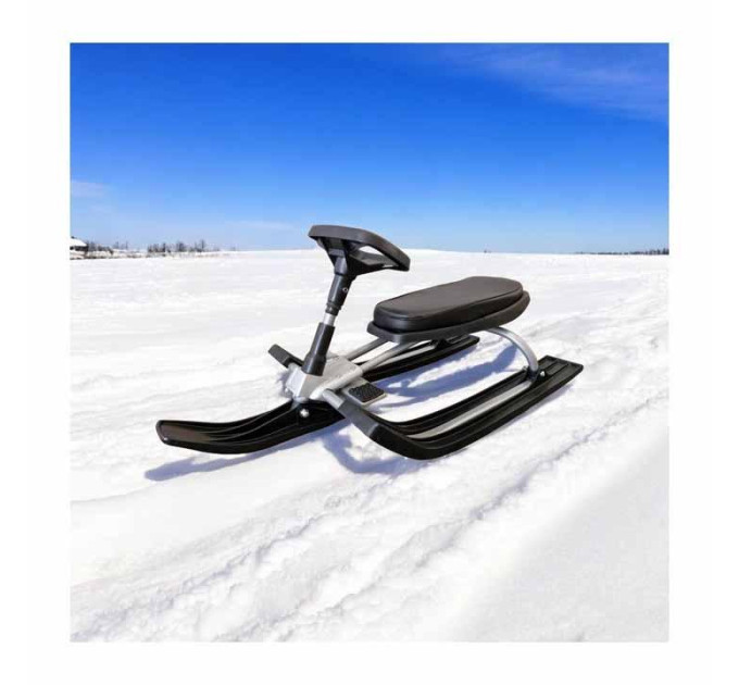 Детский снегокат с мягким сиденьем Snow racer от 5 лет, разные цвета