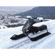 Детский снегокат с мягким сиденьем Snow racer, рулевые санки с тормозом, разные цвета