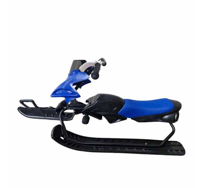 Детский снегокат с мягким сиденьем Snow racer, рулевые санки с тормозом, разные цвета
