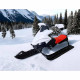 Детский снегокат с мягким сиденьем Snow racer, рулевые санки с тормозом, разные цвета