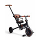 Детский складной велосипед беговел Royal Leather Trike 105-2 с бортиками, навесом и родительской ручкой