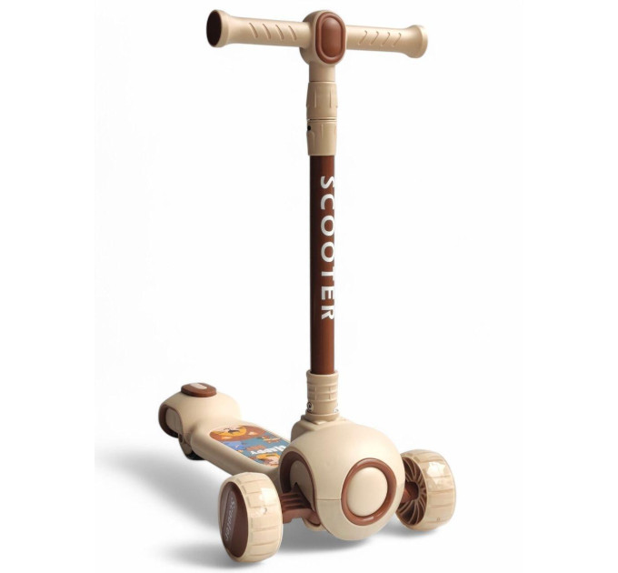 Самокат детский музыкальный Scooter Happy Day V1 с подсветкой колес