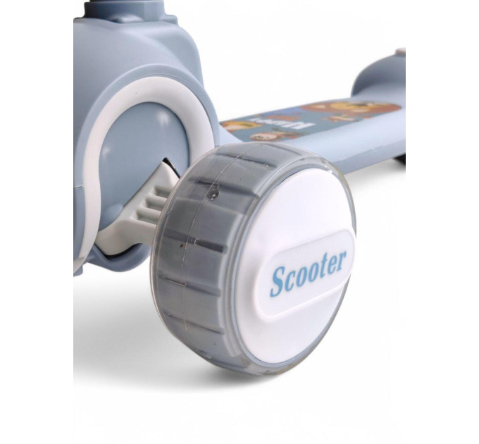 Самокат детский музыкальный Scooter Happy Day V1 с подсветкой колес