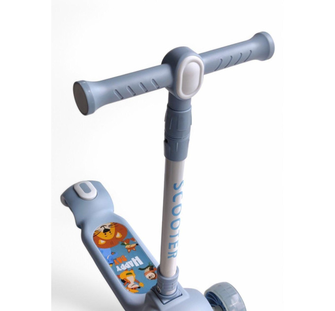 Самокат детский музыкальный Scooter Happy Day V1 с подсветкой колес
