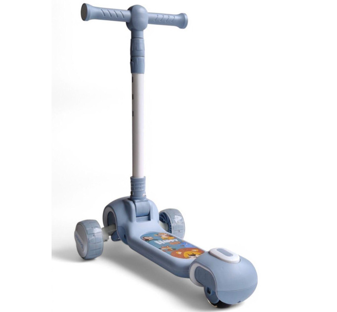 Самокат детский музыкальный Scooter Happy Day V1 с подсветкой колес