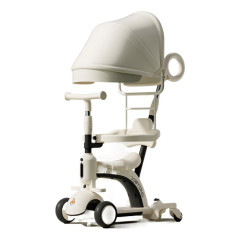 Детский велосипед беговел Smart Baby XB-668-B 5в1 с бортиком, козырьком, родительской ручкой, разные цвета