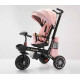 Детский велосипед-коляска с родительской ручкой Baby Tricyc KBQ-6170 поворотное сиденье, свет, музыка, 2 цвета