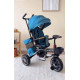 Детский велосипед-коляска с родительской ручкой Baby Tricyc KBQ-6170 поворотное сиденье, свет, музыка, 2 цвета