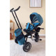 Детский велосипед-коляска с родительской ручкой Baby Tricyc KBQ-6170 поворотное сиденье, свет, музыка, 2 цвета