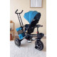 Детский велосипед-коляска с родительской ручкой Baby Tricyc KBQ-6170 поворотное сиденье, свет, музыка, 2 цвета