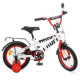 Детский велосипед для прогулок PROF1 14" T14172 Flash бело-красный