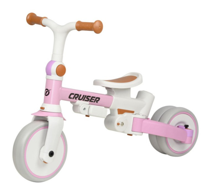 Дитячий беговел-трицикл Cruiser Milano 001 3в1 з регульованою батьківською ручкою для дітей 1–4 років