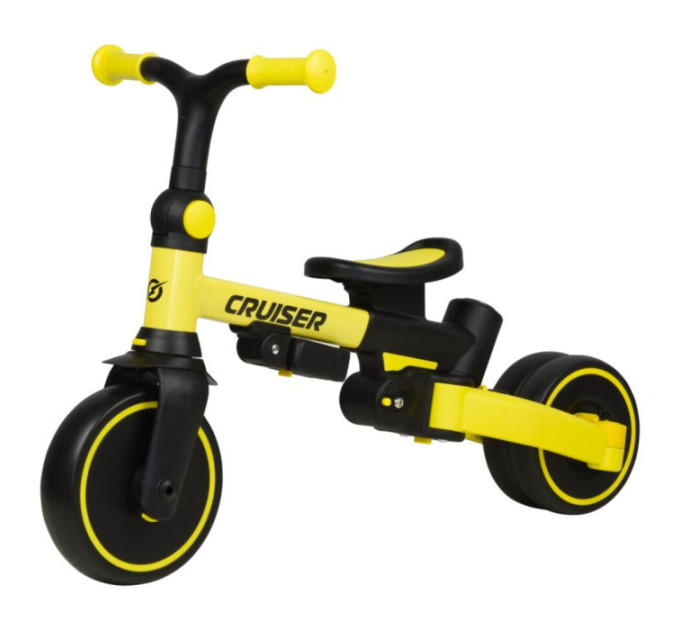 Дитячий беговел-трицикл Cruiser Milano 001 3в1 з регульованою батьківською ручкою для дітей 1–4 років
