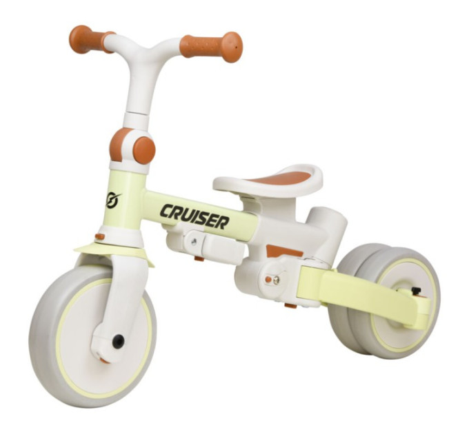 Дитячий беговел-трицикл Cruiser Milano 001 3в1 з регульованою батьківською ручкою для дітей 1–4 років