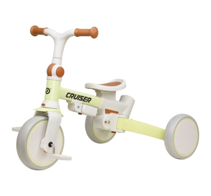 Дитячий беговел-трицикл Cruiser Milano 001 3в1 з регульованою батьківською ручкою для дітей 1–4 років