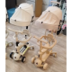 Детский самокат-трансформер CITY LINE Smart Baby 669 3в1, с родительской ручкой, сиденьем и капюшоном