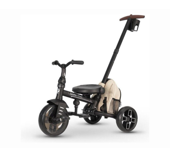 Детский беговел Tri-cycle COMFO MAX Beige с широкими колёсами и регулируемым сиденьем