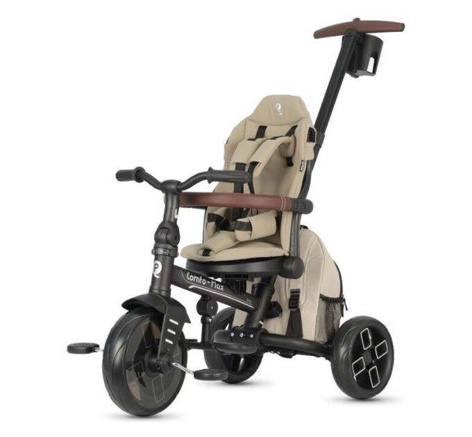 Детский беговел Tri-cycle COMFO MAX Beige с широкими колёсами и регулируемым сиденьем
