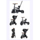 Детский беговел Tri-cycle RITO DELUXE Black с широкими колёсами и регулируемым сиденьем