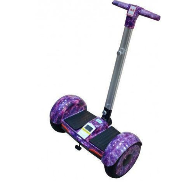 Гироскутер с ручкой А8 Smart Balance 10.5" розовый космос