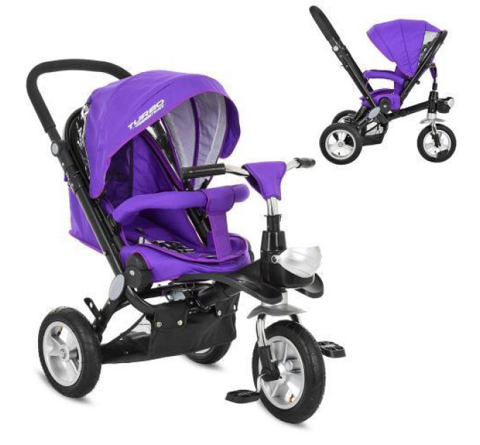 Велосипед Turbo Trike M AL3645A-8 Purple трехколесный фиолетовый