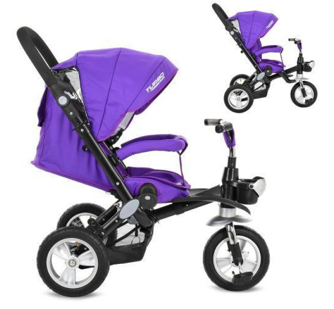 Велосипед Turbo Trike M AL3645A-8 Purple трехколесный фиолетовый
