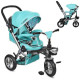 Велосипед для детей Turbo Trike M AL3645A-14 Mint три колеса мята