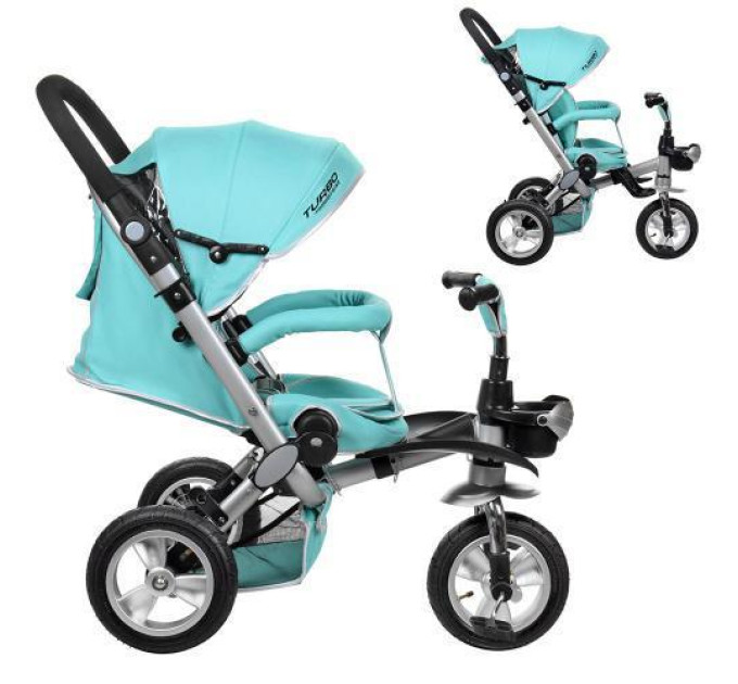 Велосипед для детей Turbo Trike M AL3645A-14 Mint три колеса мята