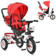 Прогулочный велосипед коляска трехколесная Turbo Trike M 3200A-3 красный