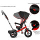 Велосипед колясочный Turbo Trike M 4059-3 красно-черный поворотное сиденье