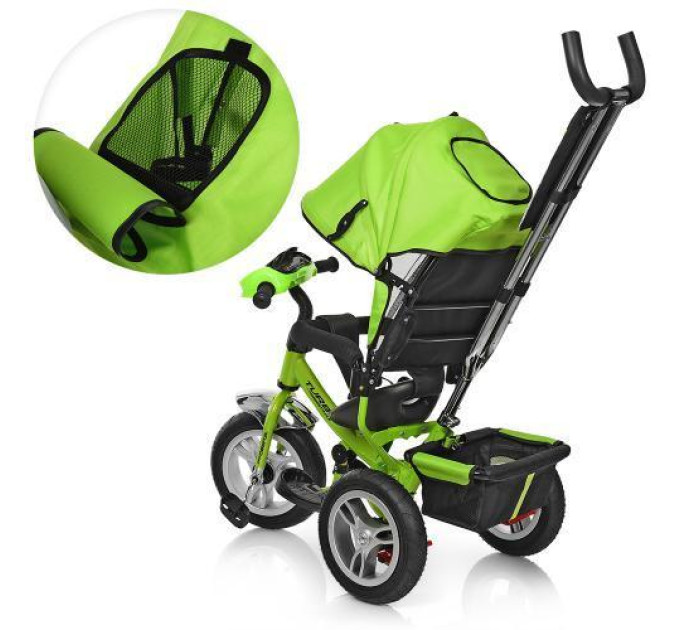 Велосипед Turbo Trike M 3115-4HA с музыкой и светом зеленый 3-х колесный