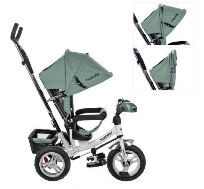 Дитячий велосипед Turbo Trike M 3115HA-17 хакі три гумові колеса