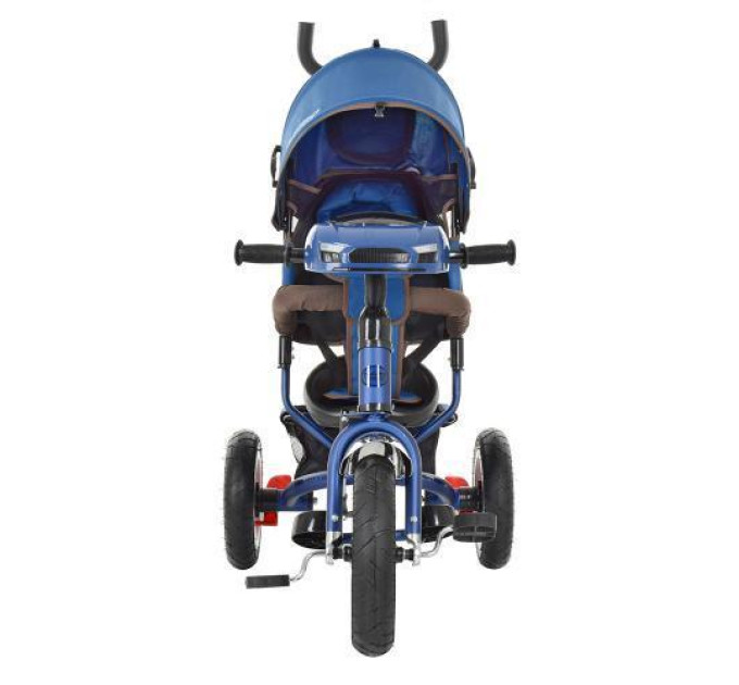 Велосипед с родительской ручкой Turbo Trike M 3115HA-11 темно синий с музыкой и светом
