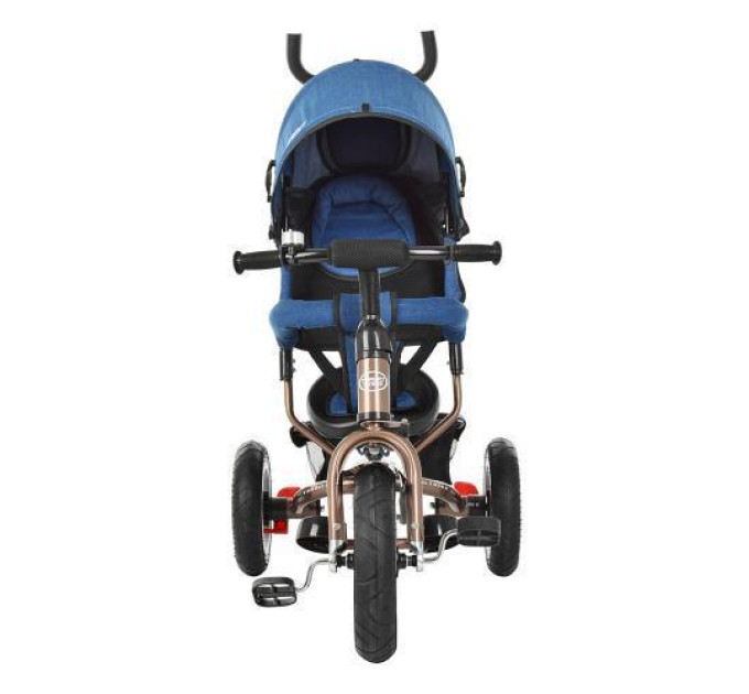 Велосипед детский Turbo Trike M 3113AJ-13 с звонком голубой джинс шоколад