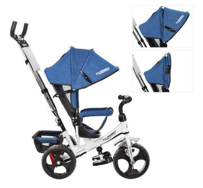 Дитячий велосипед-каталка Turbo Trike M 3113J-7 Jeans White