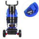 Колясочный детский велосипед Turbo Trike M 3113-14 3-х колесный синий
