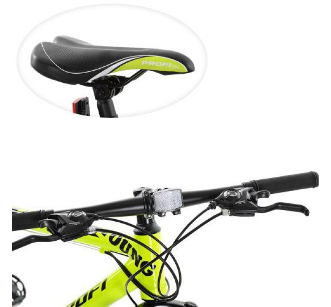 Салатовый спортивный велосипед Profi 26" G26YOUNG A26.1M
