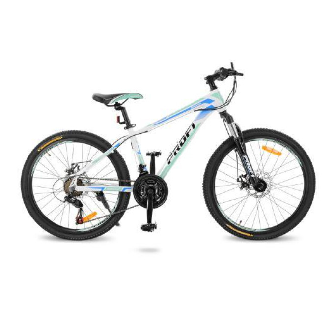Велосипед для спорту та прогулянок Profi 24" G24PRECISE A24.2 біло-блакитний
