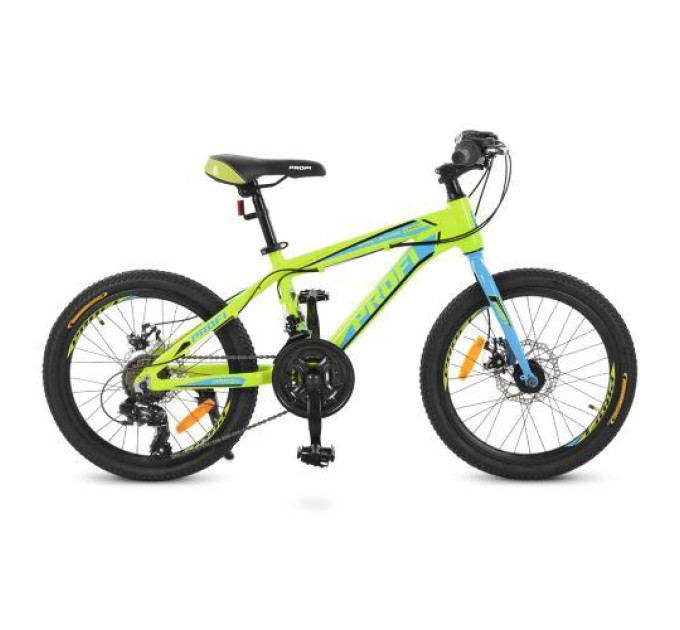 Спортивный велосипед салатово-голубой Profi 20" G20HARDY A20.1 Shimano 18SP