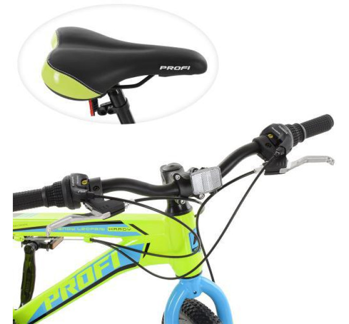 Спортивный велосипед салатово-голубой Profi 20" G20HARDY A20.1 Shimano 18SP